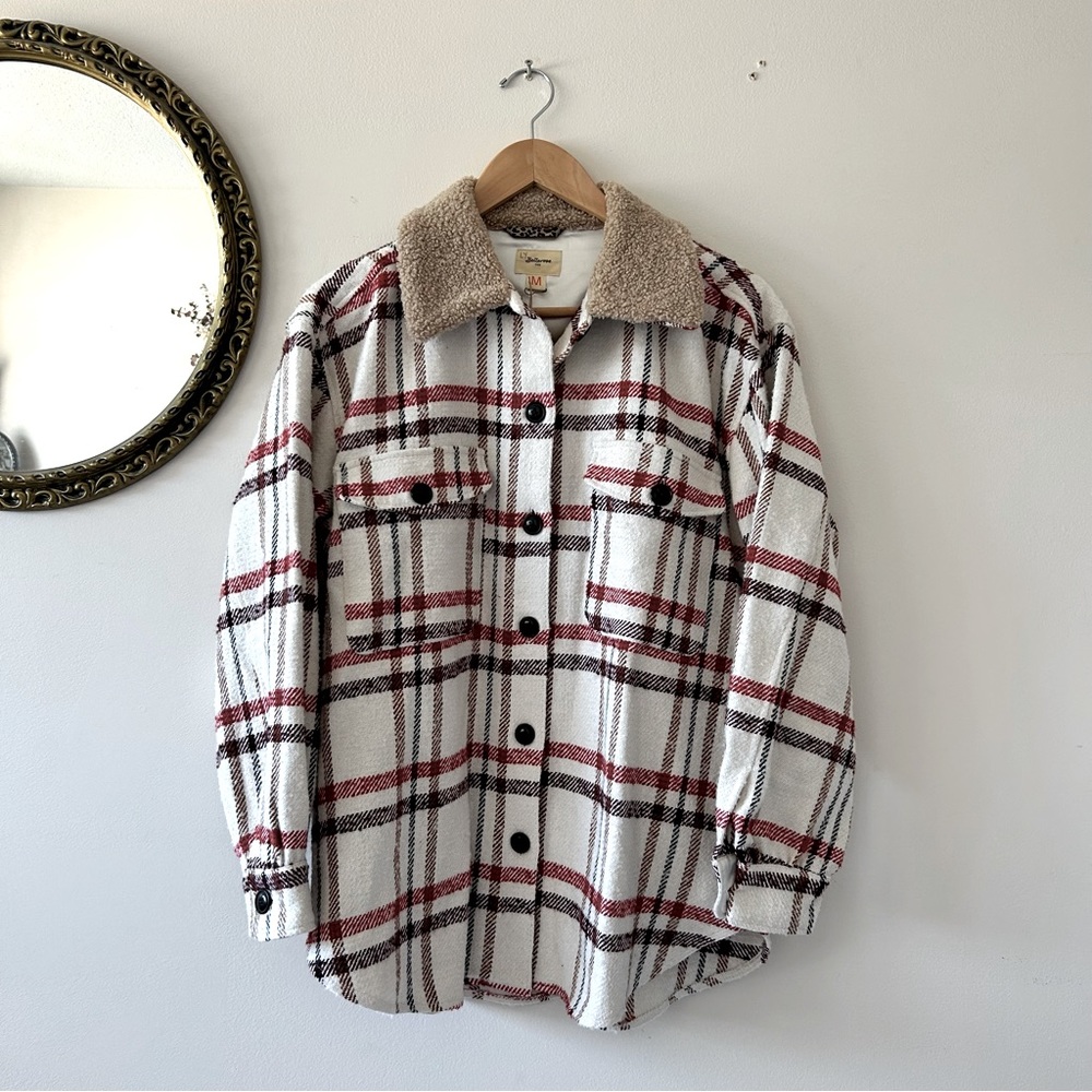 Bellerose | Neutral Patterned Button-Down Shacket